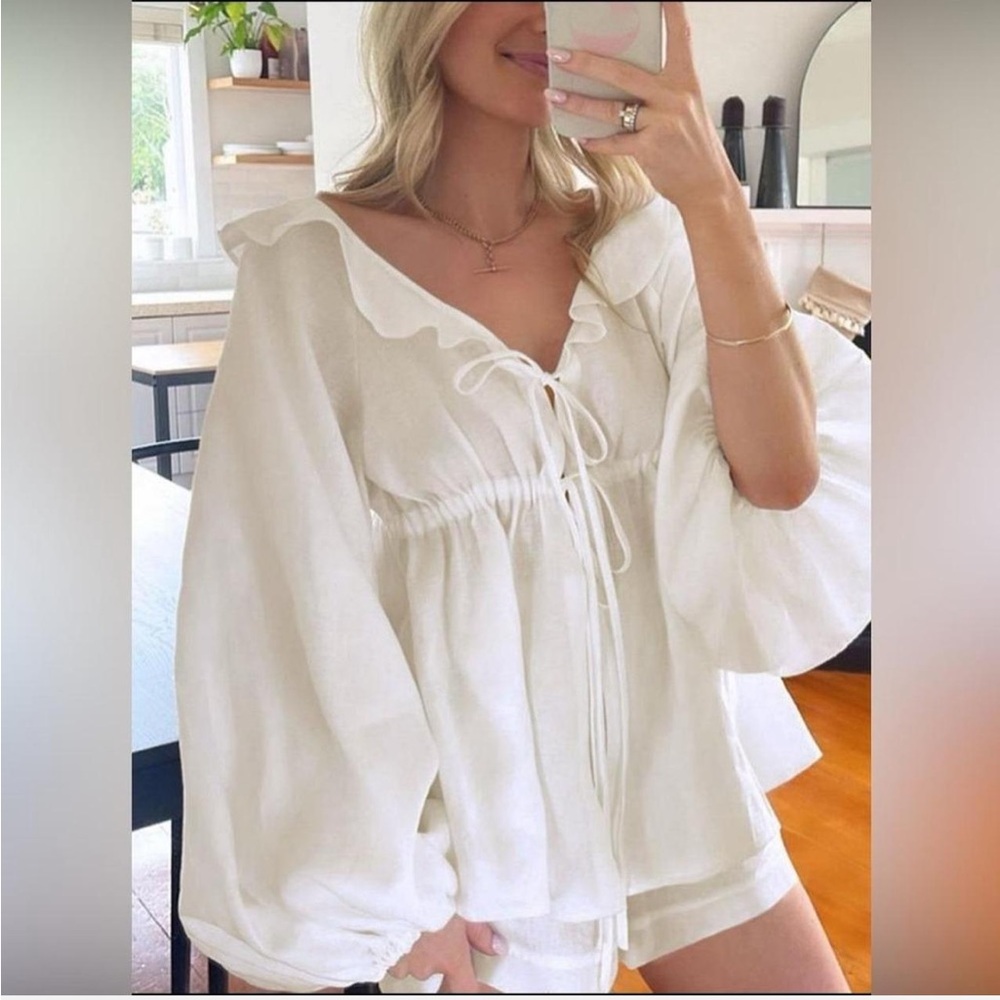 Two piece linen set